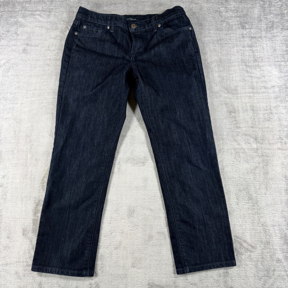 David Kahn Jeans Women 29 Dark Blue Denim 4456 Classic Straight Leg Made in USA